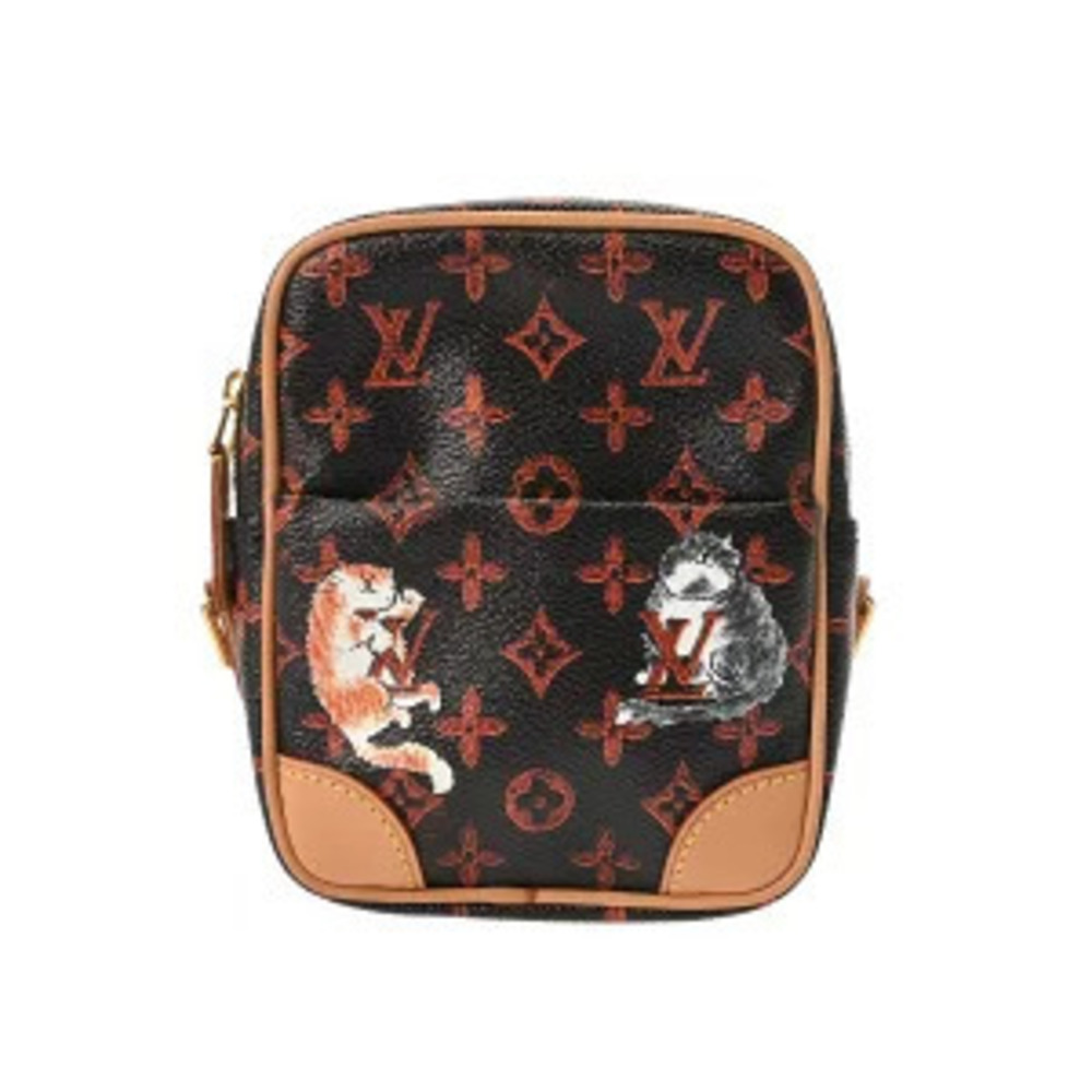 Louis Vuitton Catgram Panam Set Transformed Cruise Brown Orange Shoulder Bag